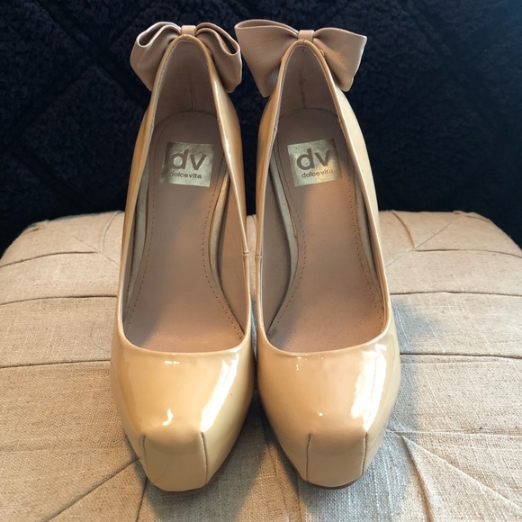 Dolce Vita Shoes - DOLCE VITA Nude Bow Heels